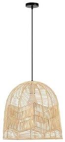 Immax 08263L - Lampadario a sospensione con filo PELO 1xE27/40W/230V diametro 50 cm rattan