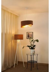 Brilagi - Lampadario LED a sospensione con filo LYRA 1xE27/15W/230V marrone/color crema/oro