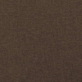 Giroletto a Molle Marrone Scuro 90x190 cm in Tessuto