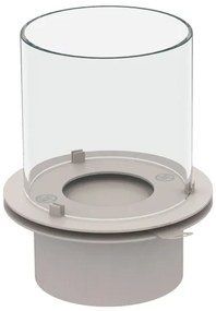 Camino a bioetanolo braciere da giardino da terra per interno esterno STROMBOLI Bianco Perla d.60 x h56