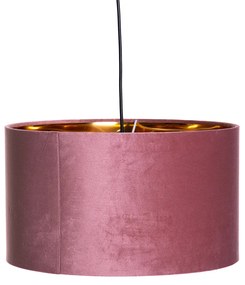 Lampada a sospensione moderna rosa con oro 40 cm - Rosalina