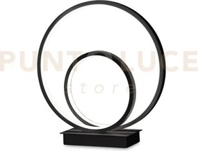 Oz lampada da tavolo led smd 22 w on-off 2800 lm 4000 k nero