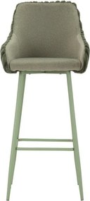 Set di sbagelli da bar verdi in imbottito con braccioli 2 pz (altezza della seduta 78 cm) Alaska – Mauro Ferretti