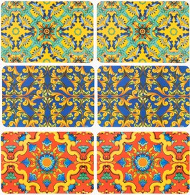 Set di 6 tovagliette americane Trinacria