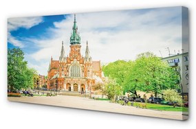 Quadro su tela Cattedrale di Cracovia 100x50 cm