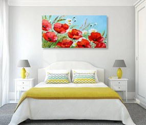 Quadro su tela – Papaveri rossi nel campo