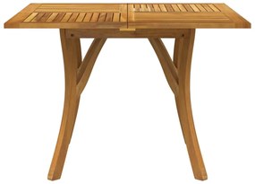 Tavolo da giardino 110x110x75 cm legno massello di acacia