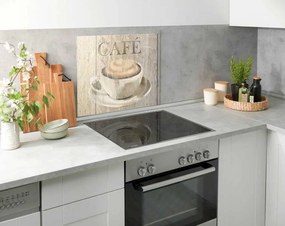 Copertura da parete per fornello in vetro temperato 60x50 cm Café - Wenko