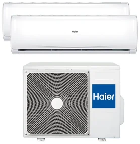 Condizionatore a muro multisplit inverter dual HAIER Trendy 9 + 12 14000 BTU classe raffreddamento A++, classe di riscaldamento A+, bianco