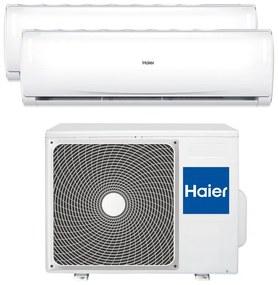 Condizionatore a muro multisplit inverter HAIER Trendy 9 + 9 14000 BTU classe raffreddamento A++, classe di riscaldamento A+, bianco