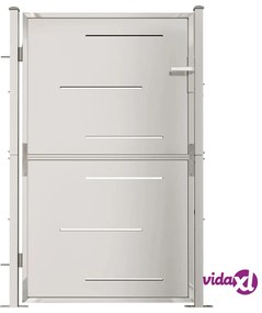 vidaXL Cancello da Giardino 100x150 cm in Acciaio Inossidabile