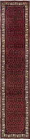 Hamedan Tappeto 400x80 Rosso (Iran) Annodato A Mano