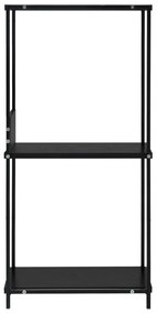 Scaffale libri piccolo dritto nero 33,5x39,6x79,7cm multistrato