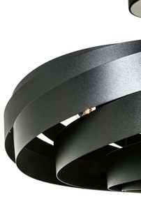 Zuma Line 1131 - Lampadario a sospensione con supporto rigido VENTO 4xE27/40W/230V nero