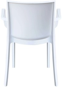 VICTORIA - poltrona in resina impilabile da esterno e interno set da 6