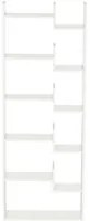 Libreria 6 Livelli 11 Scaffali 61x23x162,6 cm in MDF e Truciolato Bianco