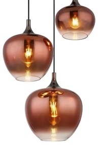 Globo 15548-3HG - Lampadario a sospensione con filo MAXY 3xE27/40W/230V rame