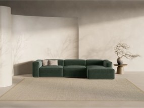 Divano angolare verde (con penisola a destra/con chaise lounge) Bergamo – Cosmopolitan Design