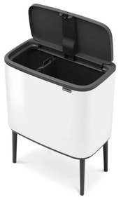 Cestino per la spazzatura in acciaio bianco per raccolta differenziata/touch 34 l Bo Touch Bin – Brabantia