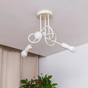 Lampadario a soffitto OXFORD 3xE27/15W/230V crema