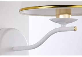 Jupiter 2086 - Lampada da parete SAMBA 1xE27/15W/230V bianco/oro