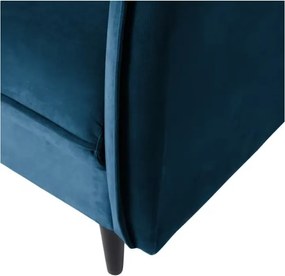 Divano blu scuro con rivestimento in velluto 203 cm Juli – Ropez