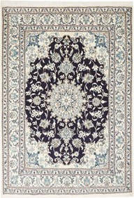 Nain Tappeto 150 x 210 Blu (Iran) Annodato A Mano