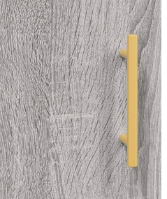 Credenza Grigio Sonoma 69,5x31x115 cm in Legno Multistrato