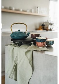 Teiera in ghisa blu 1,1 l Linhai - Bredemeijer