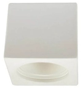 Applique da Soffitto in Gesso Pitturabile 70x70x70mm 1xGU10