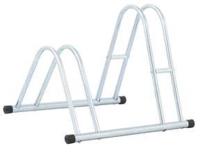 Supporto Per 2 Bici Da Pavimento Autoportante Acciaio Zincato /