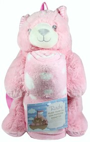 Zaino per bambini Orsacchiotto di peluche e coperta 75x90 cm