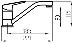 Novaservis - Lavandino/rubinetto per lavabo METALIA cromo lucido