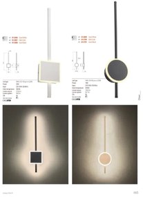 Redo 01-2701 - Applique a LED DIAZ LED/18W/230V CRI 90 nero