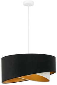 Brilagi - Lampadario LED a sospensione con filo LYRA 1xE27/15W/230V nero/color crema/oro