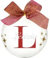 Pallina natale con nome Letizia 10cm