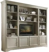 Libreria porta tv classica in legno di vari colori l.257 p.48 h.225 - Mobili 2G