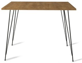 Tavolo da pranzo SANDALF 75x90 cm marrone/nero