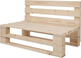 Divano pallet in legno abete 100x61 cm per giardino veranda o taverna