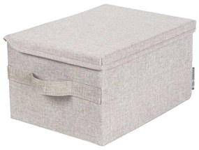 Scatola in tessuto beige con coperchio 35x19x26 cm Soft Storage - Bigso Box of Sweden