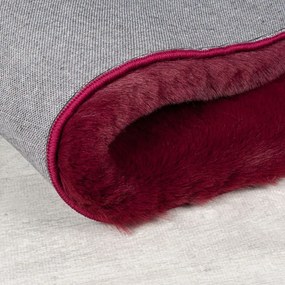 Tappeto in pelliccia sintetica bordeaux 160x230 cm Ivy Luxury Fur - Flair Rugs