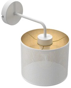 Applique LOFT SHADE 1xE27/60W/230V bianco/oro