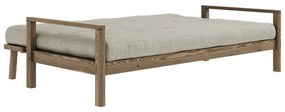 Divano letto in lino beige 205 cm Knob - Karup Design