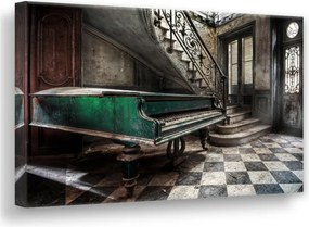 Immagine su tela, 85 x 113 cm Canvas Silver Uno Piano - Styler