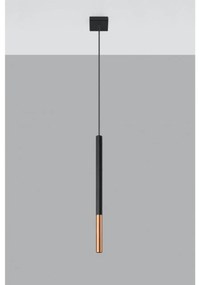 Lampadario a Sospensione MOZAICA 1 Nero/Rame