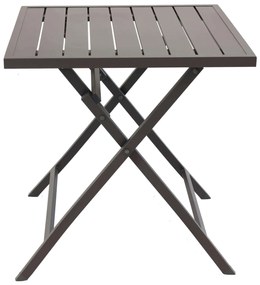 ABELUS - set tavolo in alluminio cm 70 x 70 x 73 h con 2 sedie Gaja