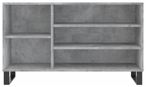 Scarpiera Grigio Cemento 102x36x60 cm in Legno Multistrato
