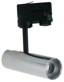 Faro binario led rocket cromo 7w 700lm 3000k 16,5x16,5x5cm