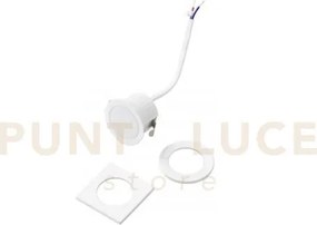 Incasso led dama bianco 3w 340lm 3000k ghiera quadrata e tonda 4,4x...