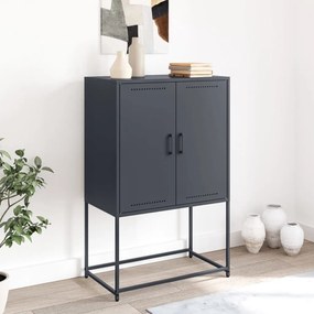 Credenza antracite 68,5x38,5x107 cm in acciaio